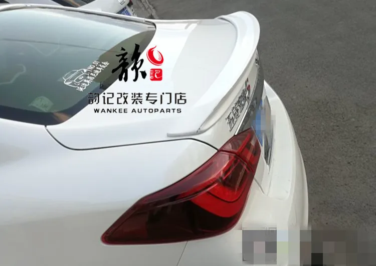 Спойлер для Infiniti Q70 Q70L спойлер карбоновый V стиль 2013- углеродного волокна или FPR задний спойлер, крыло, багажник крышка Q70 спойлер