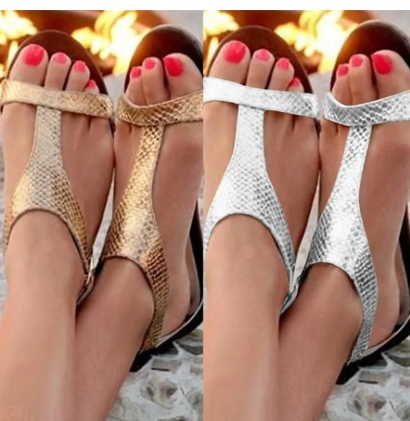 Летние туфли Женские сандалии Модные пляжные с открытым носком Повседневные