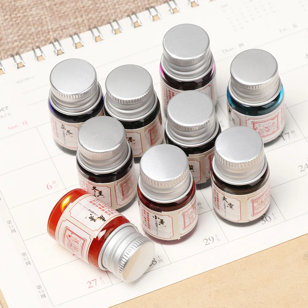 5 мл чернильная ручка для каллиграфии без углерода блестящие цветные чернила