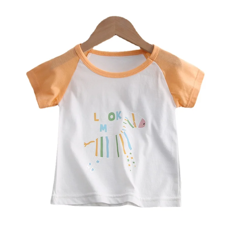 

Hot-selling 2021 Unini-yun New Children's Short-sleeve T-shirts Baby Boys Girls Kids Summer Clothes Wholesale 100% Pure Cotton