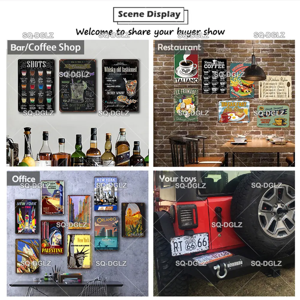 

[SQ-DGLZ] Painted Woman Metal Sign Vintage Plaque Plates Decor For Bar Pub Home Wall Decor Tin Signs 90S Poster Custom