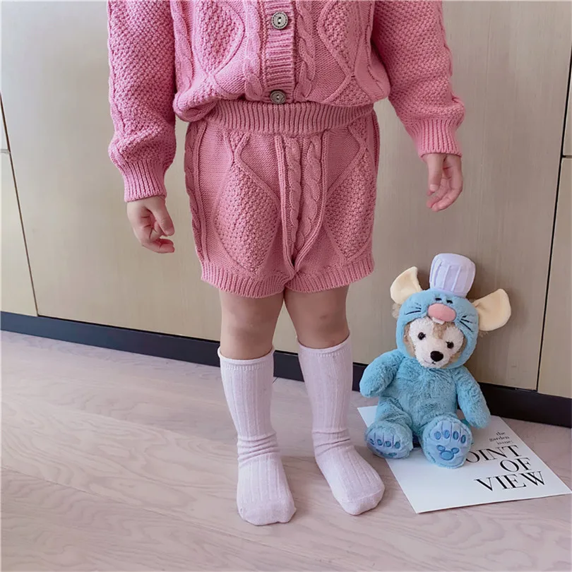 Одежда для маленьких девочек вязаная детская одежда Осенний Детский кардиган