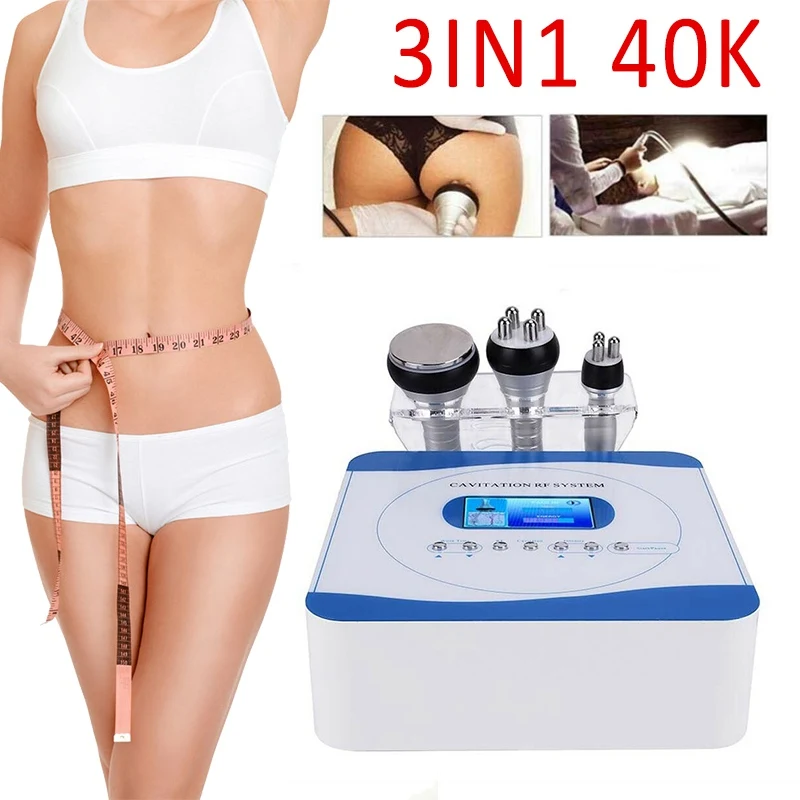 

3 In1 40K RF Radio Ultrasonic Cavitation Slimming Machine Frequency Fat Loss Skincare Ultrasound Body Slimming Massager 2021 New