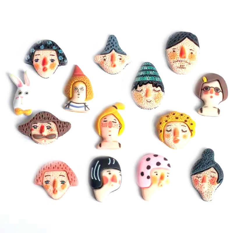 

X7AA Set of 15Pcs Cartoon Comic Figures Thumb Tacks Pushpins Set Home Party Supplies