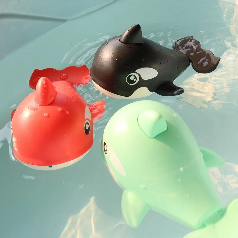 Пляжная игрушка для ванны детский мультяшный водный спрей Заводной плавательный