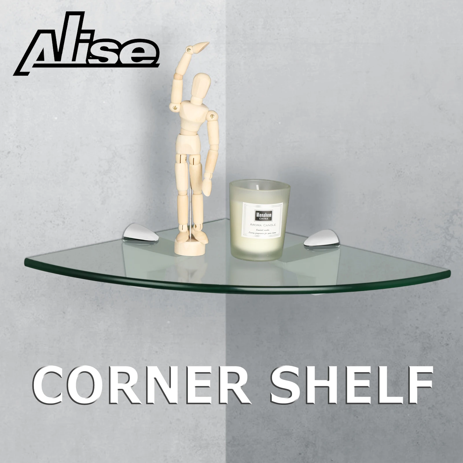 

Bathroom Shelf Aluminum Shower Shelf Glass Shower Shelf Wall Mount Storage Suction Basket Storage Rack Bathroom Accessory