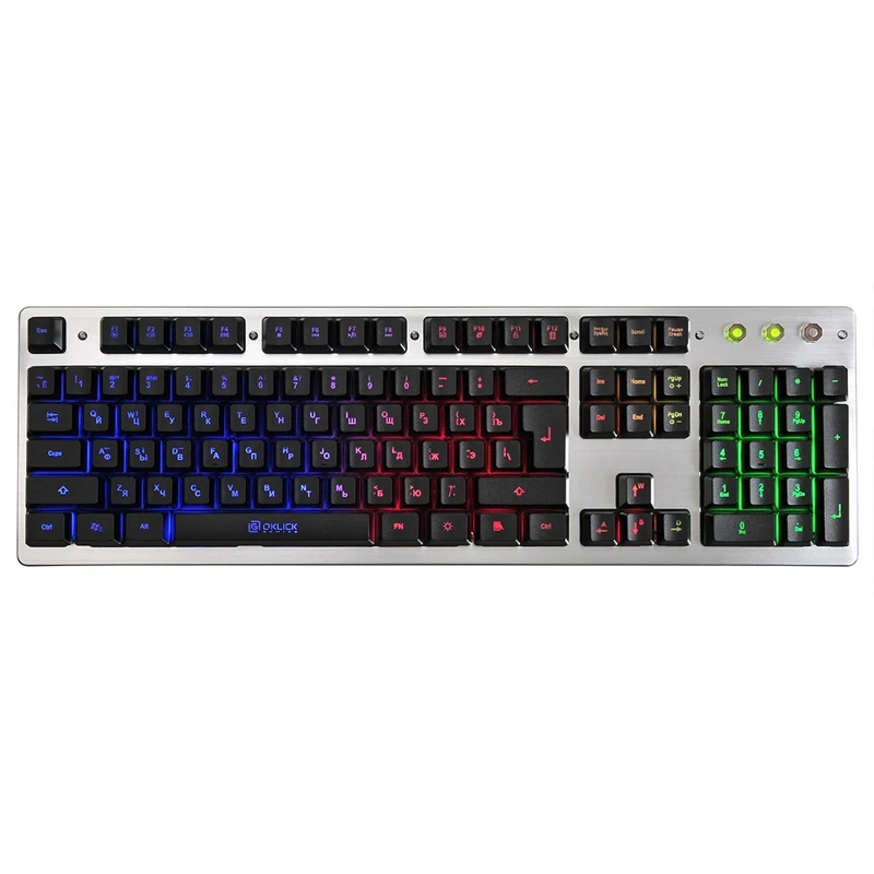 Клавиатура OKLICK 770G IRON FORCE серый | Компьютеры и офис