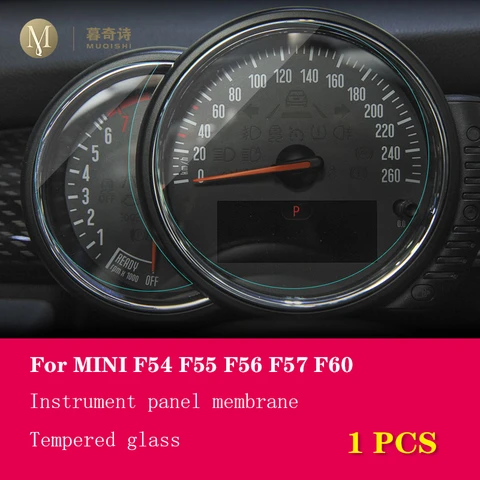 Пленка для панели приборной панели MINI Cooper F54 F55 F56 F57, пленка для защиты от царапин, спидометра, закаленное стекло, пленка, автомобильные аксессуары, refi