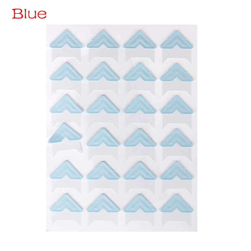blue 72 шт. фотоальбом скрапбук фото уголок протекторы DIY ручной работы наклейки декор для скрапбукинга - Цвет: blue