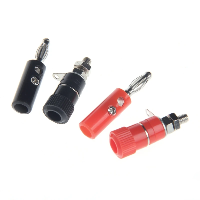 10 пар черный красный 4 мм клемма для динамика разъем типа банан коннекторы