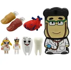 Напиши мне мультфильм 128GDoctor стоматологический медсестры с сердцем на палец, флэш-накопитель 4 ГБ 8 ГБ оперативной памяти, 16 Гб встроенной памяти, 32 ГБ флэш-накопитель USB 2,0 Usb Стик