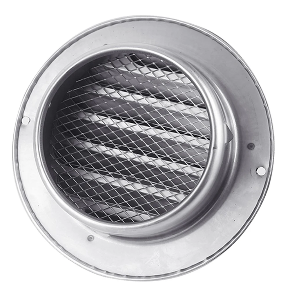 

HVAC System 4"/6" 304 Stainless Steel Round Vent Hood Exhaust Ventilation Grille Wall Air Vent Outlet Cover for Kitchen