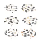 10 шт. Мощность инструмент угольные щетки электрического молотка угловая шлифовальная машина графитная электрощётка Замена различных Размеры