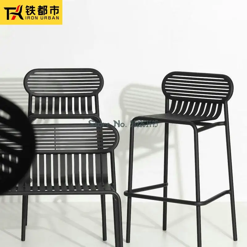 Барный стол и стул для улицы в скандинавском стиле открытый двор кафе бар отдыха