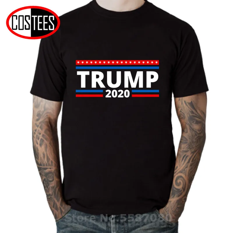 Новая креативная футболка с американским флагом и надписью Keep America Great Дональдом