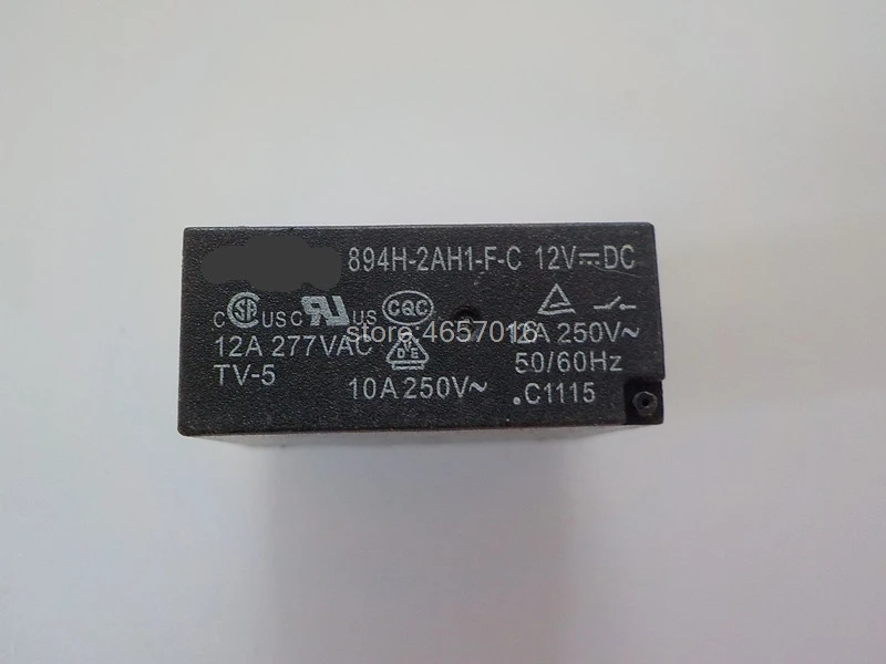 

10pcs/lot 894H-2AH1-F-C 12VDC Relay 6-Pin 12A 12V 894H-2AH1-F-C