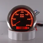 85 мм автомобильный морской тахометр с ЖК-дисплеем 6000 об  мин водостойкий лодочный тахометр с красной подсветкой мотор дизельный тахометр