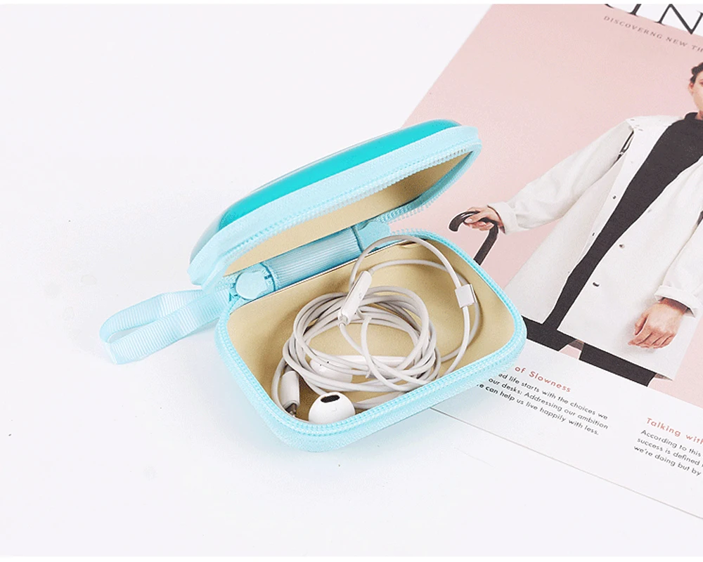 Красочная женская коробка для кабелей передачи данных хранения конфет чехол