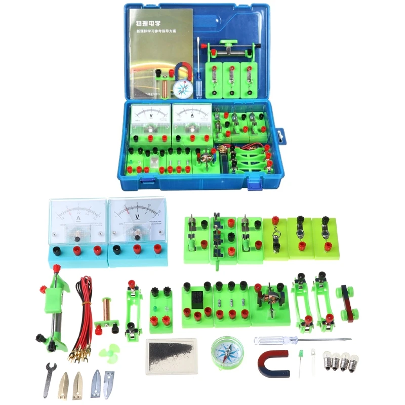 

Electromagnetic Experiment Equipment Set Physics Labs Circuit Learning Kit Basic Electricity Discovery Principles Kit