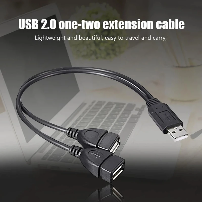 Y образный двойной USB удлинитель для кабеля концентратор зарядки и передачи