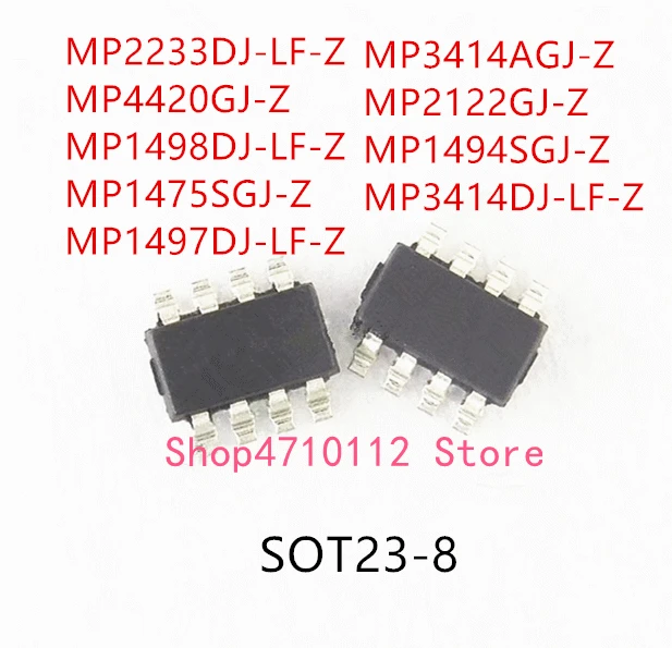 10PCS MP2233DJ-LF-Z MP4420GJ-Z MP1498DJ-LF-Z MP1475SGJ-Z MP1497DJ-LF-Z MP3414AGJ-Z MP2122GJ-Z MP1494SGJ-Z MP3414DJ-LF-Z IC