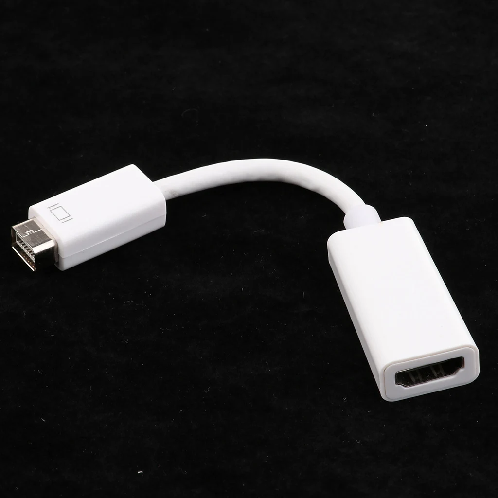 Пластиковый мини DVI папа к HDMI Женский видео адаптер кабель для MacBook