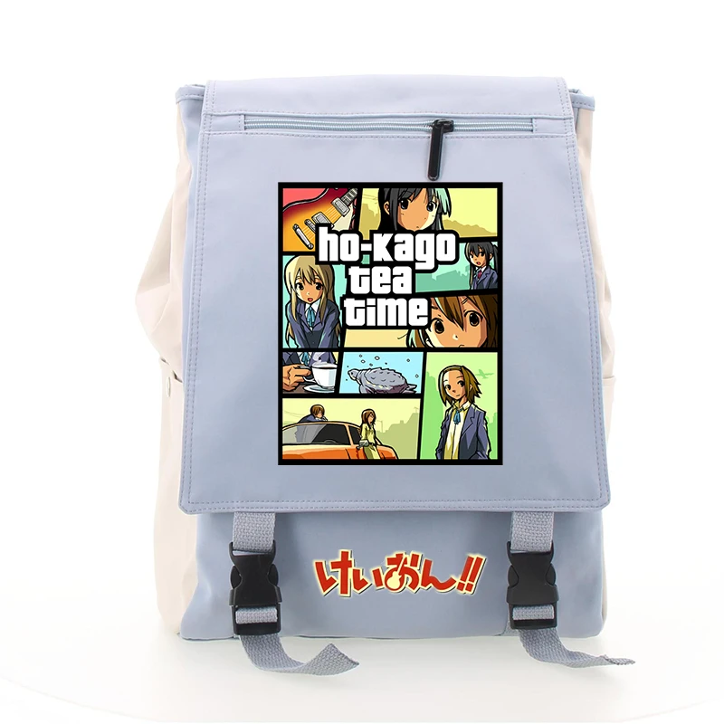 

K-ON! Cartoon Large Capacity Candy Color Hirasawa Yui Kotobuki Tsumugi Nakano Azusa Shoulder Backpack Bag for Teenagers Girls