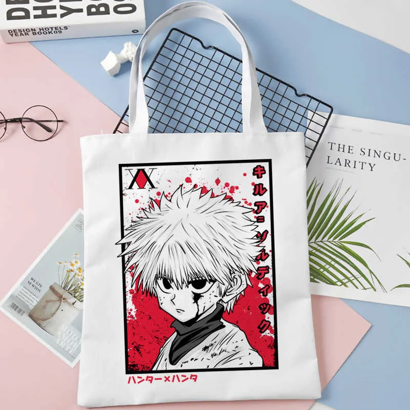 

Hunter x Hunter shopping bag shopping recycle bag bolso eco canvas grocery bag ecobag boodschappentas jute shoping sac tissu