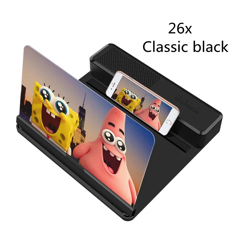 

3D 26x universal mobile phone screen magnifying glass magnifying video projector stand desktop stand mobile phone stand