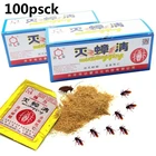 100 упак. Ловушка для репеллентов от тараканов, эффективный убийца, порошок для тараканов, приманка, специальный инсектицид, жук, жук, борьба с насекомыми, вредителями средство от тараканов