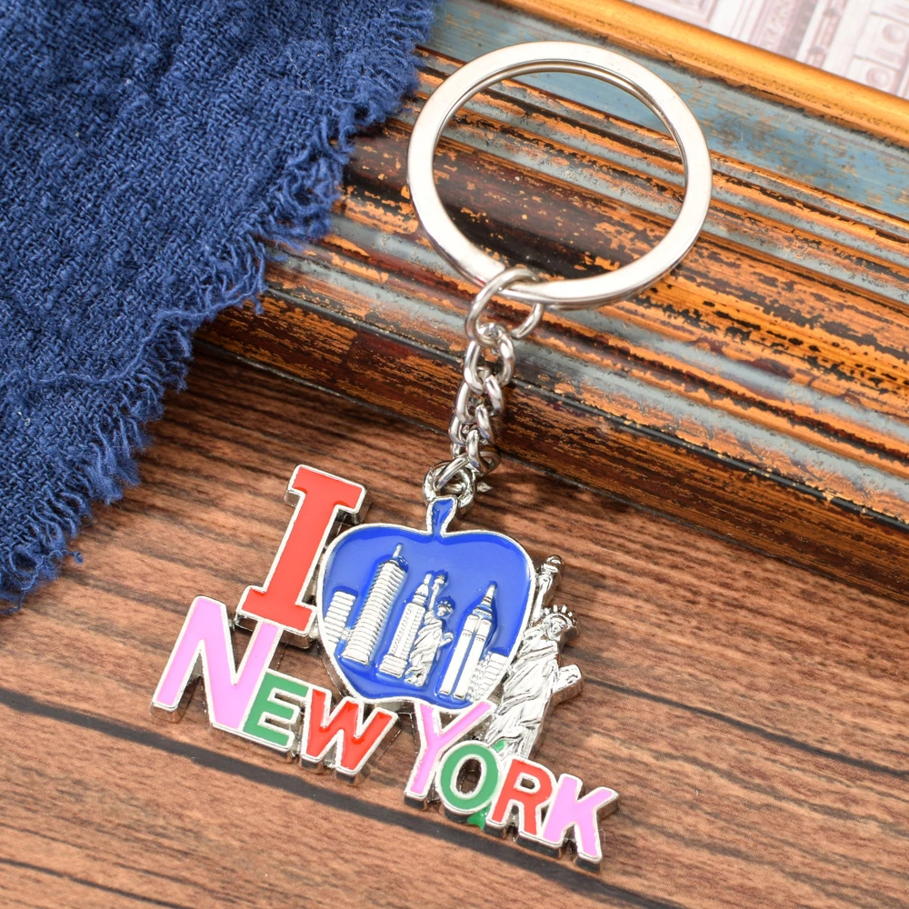 Модный бронзовый брелок Vicney с надписью I LOVE New York высококачественный из цинкового