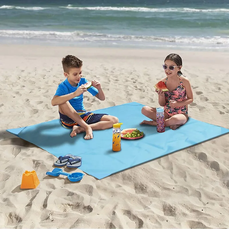 

140x200cm Waterproof Foldable Outdoor Camping Mat Picnic Mat Pocket Beach Blanket Mat Baby Multiplayer Mat BBQ Mat