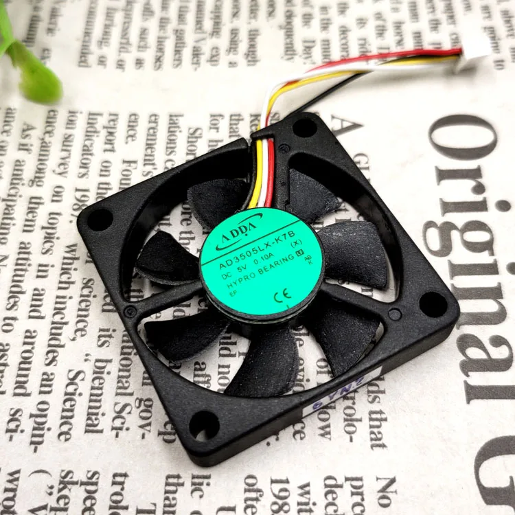 Новый AD3505LX-K7B 5V 0.10A 3507 3 5 см 4 провода защиты электродвигателя Вентилятор