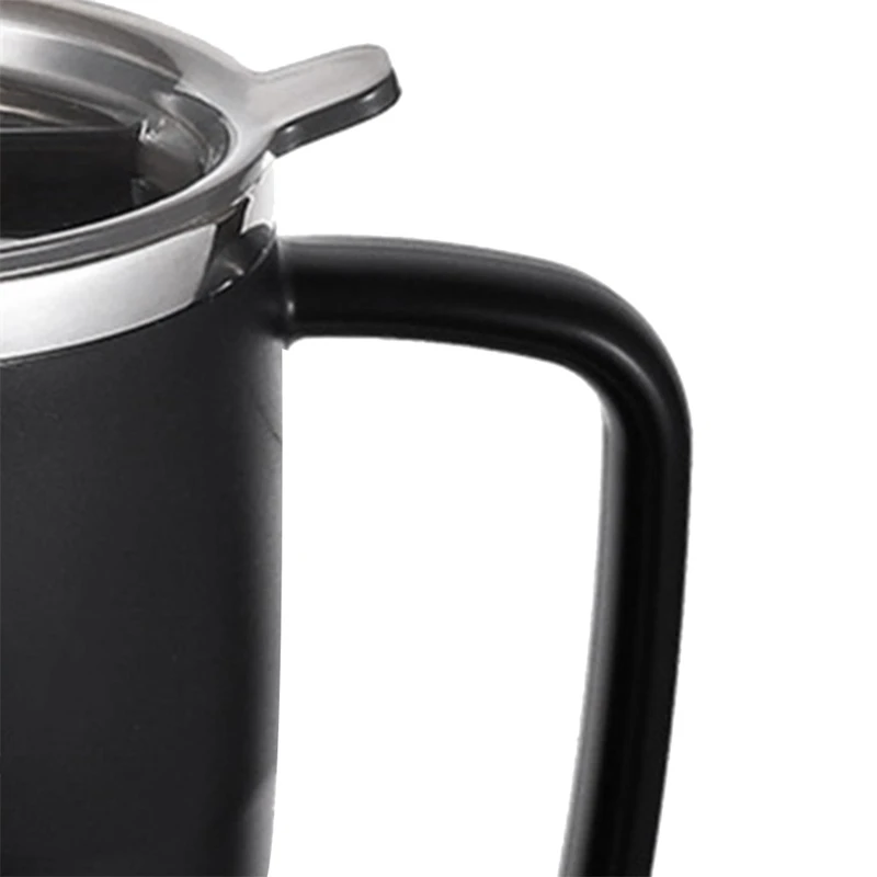 Акция! Изолированная кофейная кружка из нержавеющей стали с раздвижной крышкой