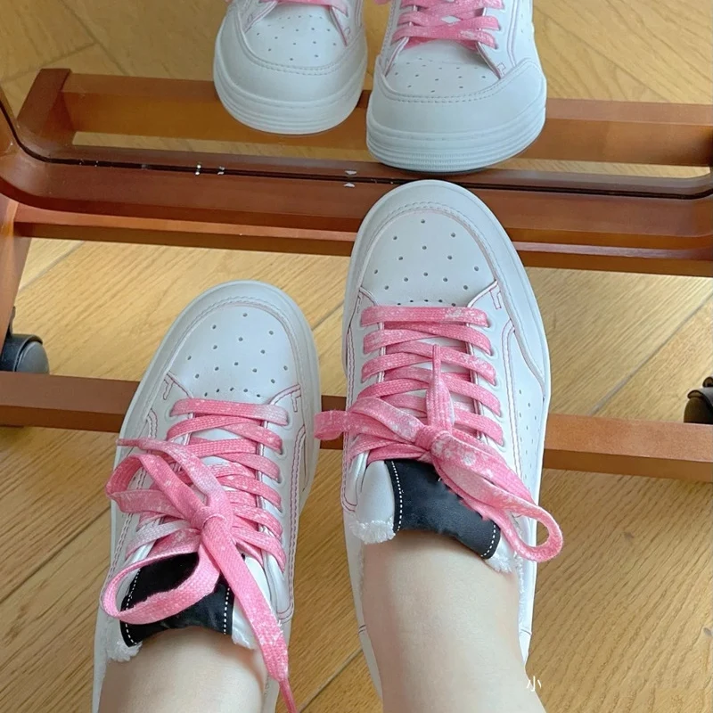 

ZALAVOR New Fashion Women Shoes Vulcanized Ladies Footwear Lace Up Causal flats Female Sneakers Size 34-40