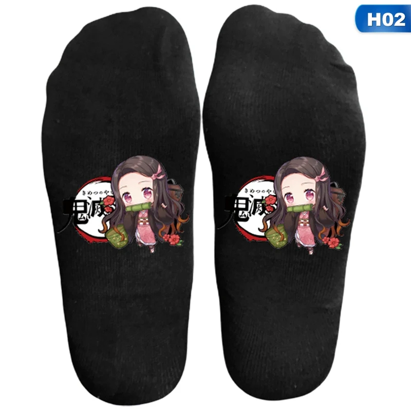 

2021 1Pair Fashion Creative Cotton Anime Sock Demon Slayer No Blade Of Ghost Socks For Women Girl Gift Cosplay Props Sock