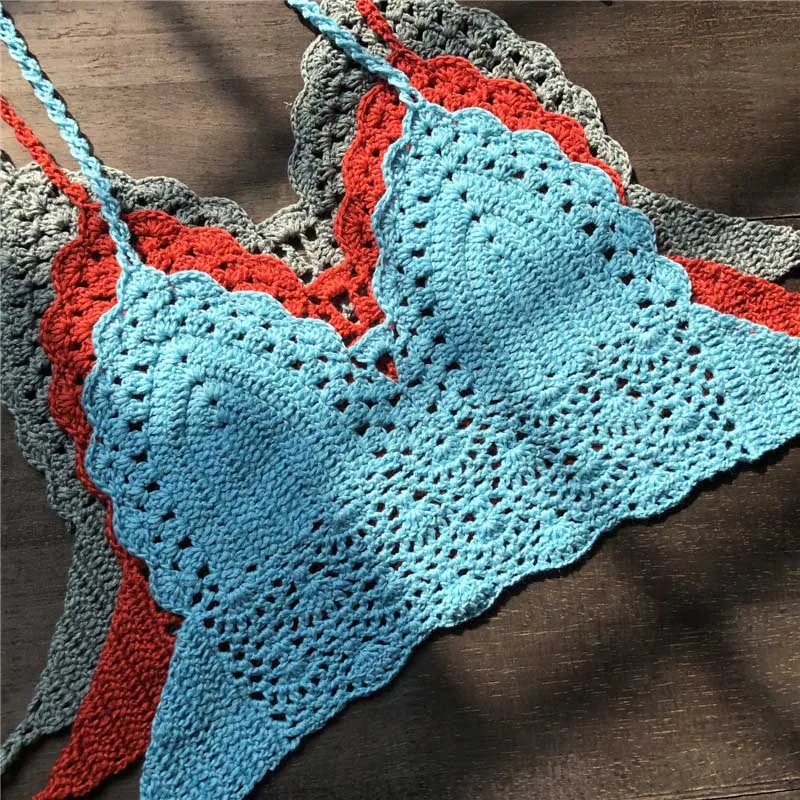 

1 Pcs Swimsuit Swimwear Bikini Knitting Solid Color Breathable for Beach Holiday SAL99