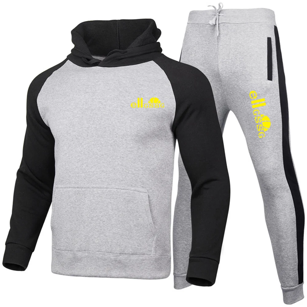 

EIIGSSG fall/winter hoodie suit men's casual fashion sweater suit brand casual jogging suit track suit sports fitness suit suit