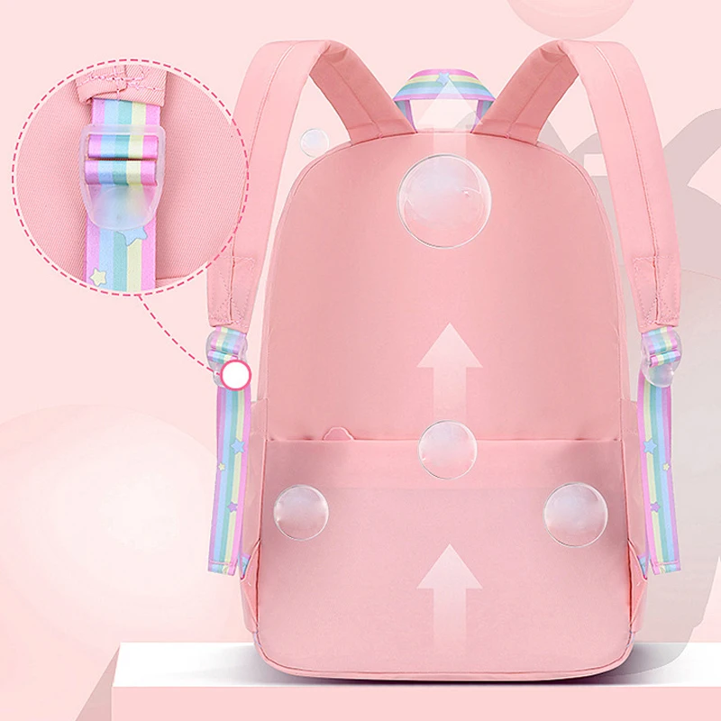 Girls Backpack Waterproof Children's backpack for girl Kids School Bags Teenage Princess Primary Bookbag 3 Grade Mochila Escolar