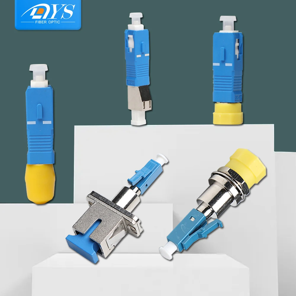 

20pcs Fiber Optic Hybrid Adapter Converter FTTH Optical Fiber Coupler Connectors,Simplex SC/LC/FC/ST Female-Male