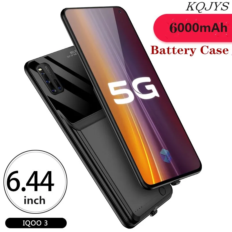 KQJYS 6000mAh резервного копирования зарядный ЧЕХОЛ ДЛЯ VIVO IQOO 3 5G Батарея чехол