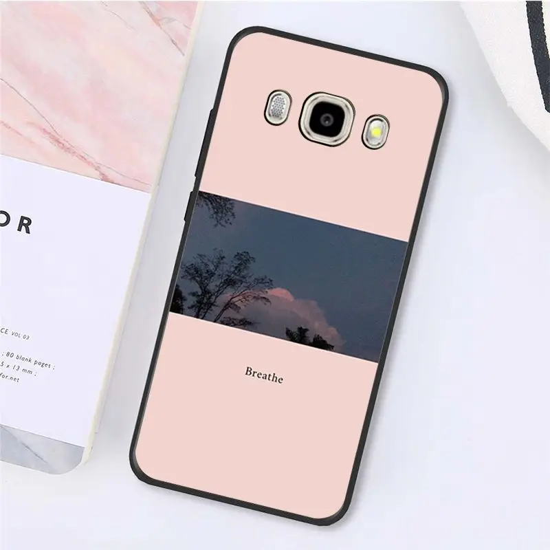 Babaite розовая эстетика песни текст эстетический чехол для телефона Samsung Galaxy J7 J6 J8 J4