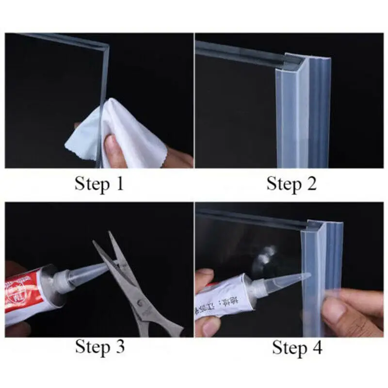 Уплотнительные ленты U-образной формы 2 м силиконовая уплотнительная лента для