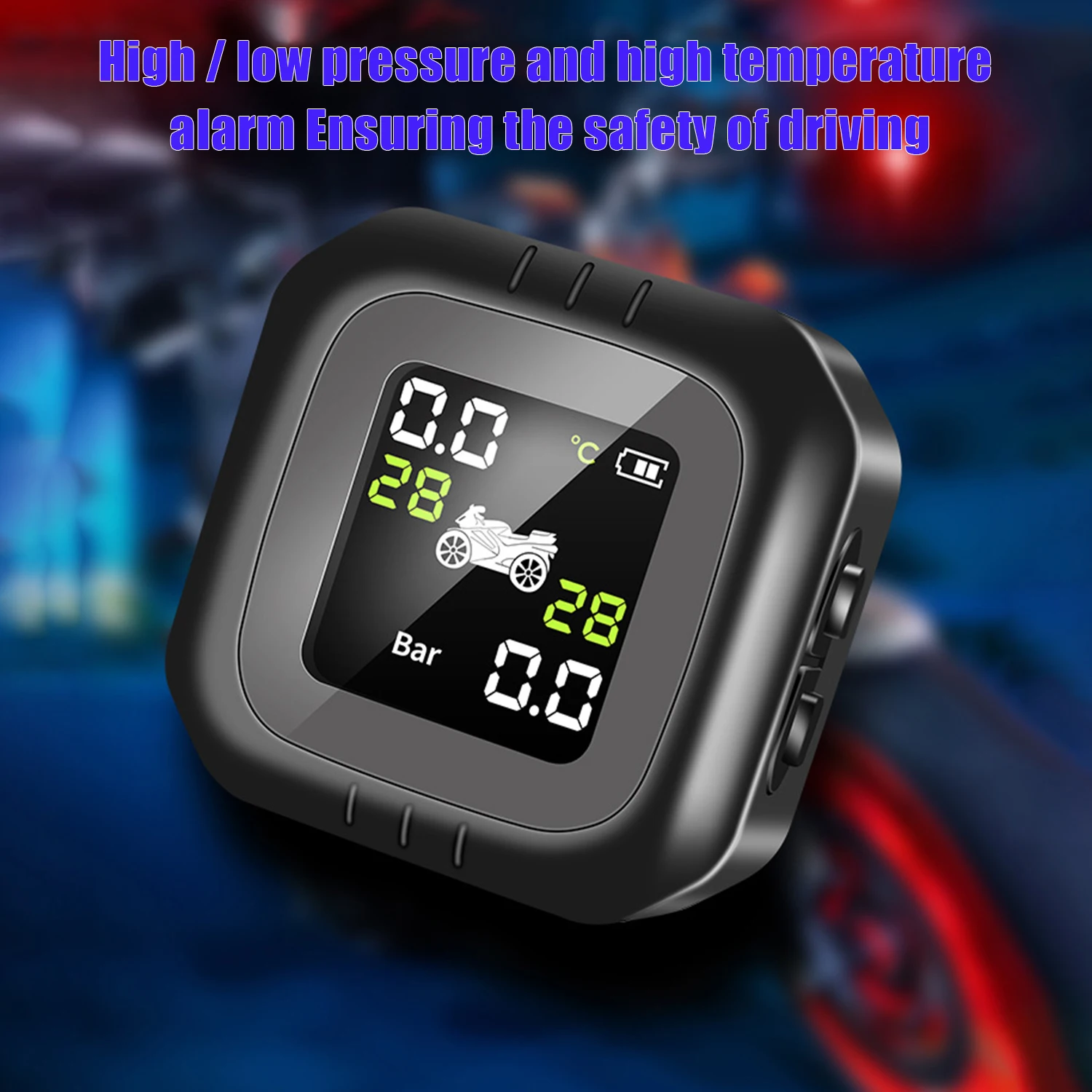 Водонепроницаемый беспроводной TPMS температура мотоцикла давление в шинах