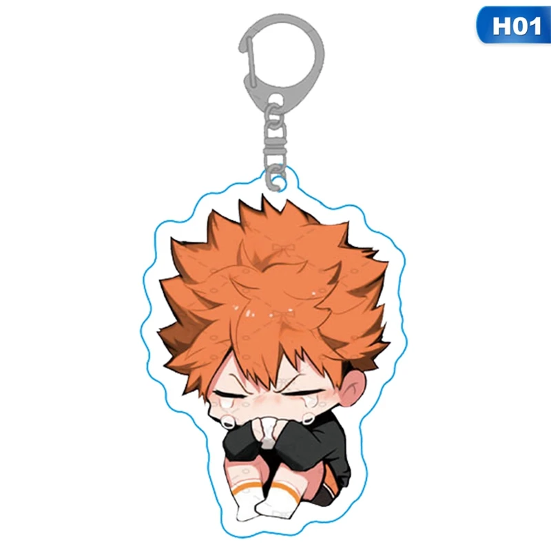 Высокое качество Haikyuu! Аниме волейбол мальчик акриловые резиновый брелок с
