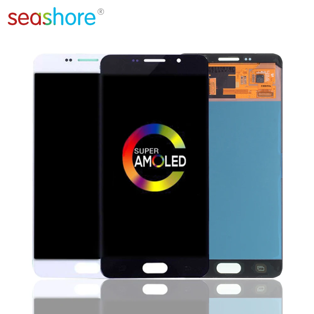 5 &quotAMOLED для SAMSUNG Galaxy A7 2016 A710 ЖК дисплей с сенсорным экраном дигитайзер в сборе Сань