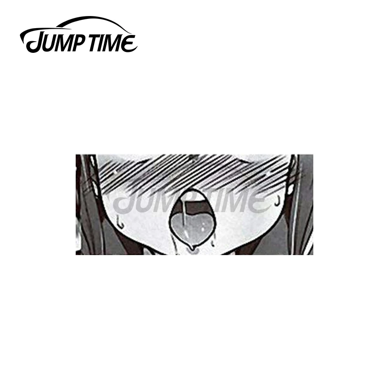 Время скачка 13x3 3 см для Ahegao хентай виниловые автомобильные наклейки аниме с