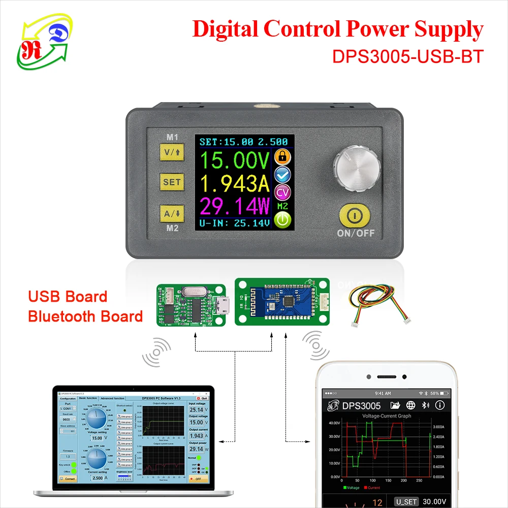 RD DPS3005 связь функция Постоянное Напряжение Ток понижающий питание модуль