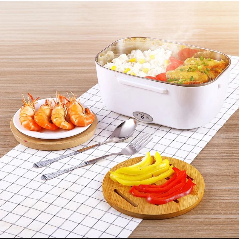 Электрический Ланч бокс подогреватель пищи из нержавеющей стали 12 В 24 110 220