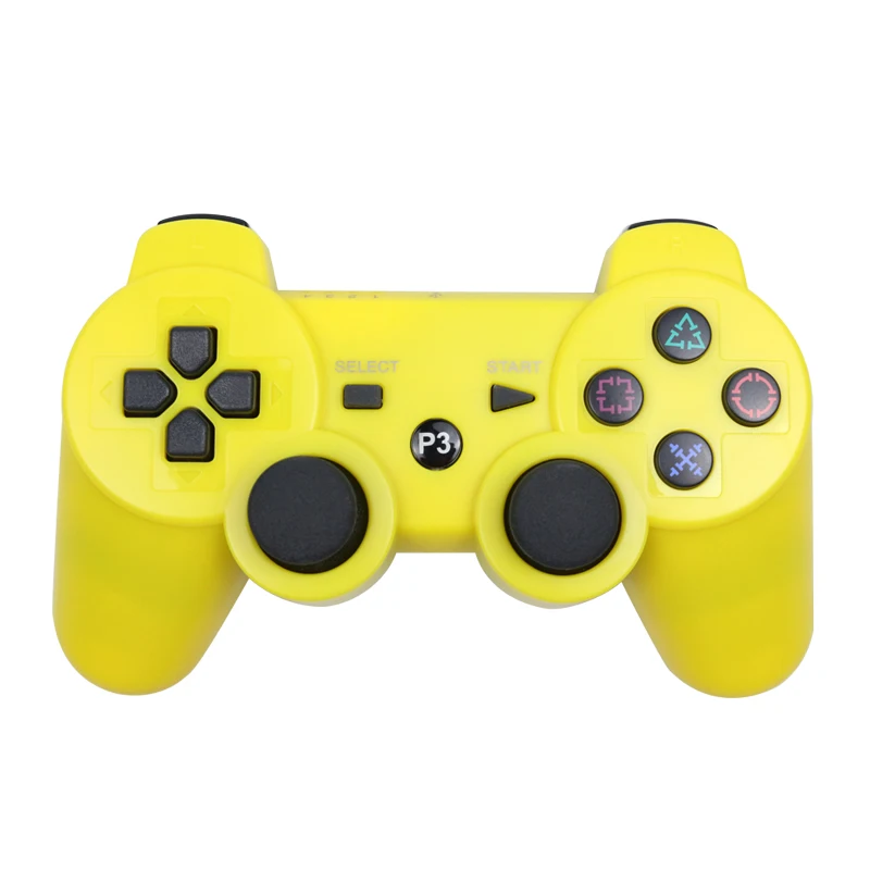 Беспроводной Bluetooth контроллер для sony PS3 геймпад для PS3 консоль джойстик для sony Playstation 3 PC для Dualshock контроллер - Цвет: Yellow